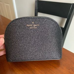 Kate Spade ♠️ Small Dome Cosmetic Bag Black NWT!